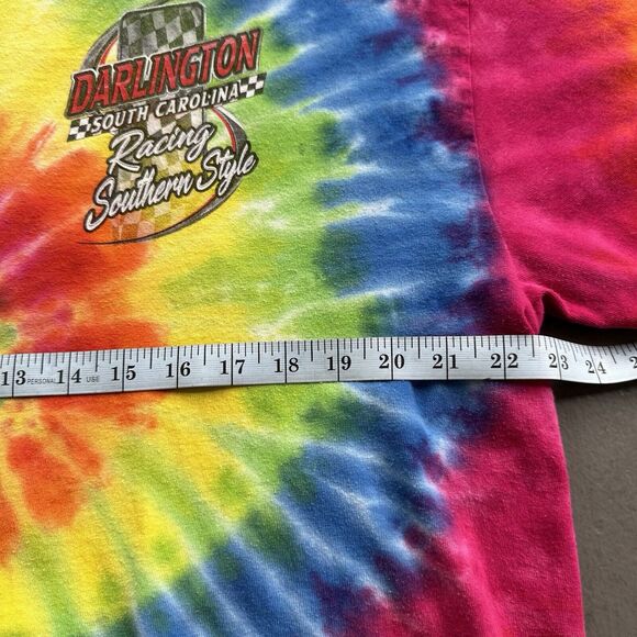 Darlington South Carolina NASCAR Racing Logo Graphic T-shirt - Tie Dye XL - Picture 6 of 8
